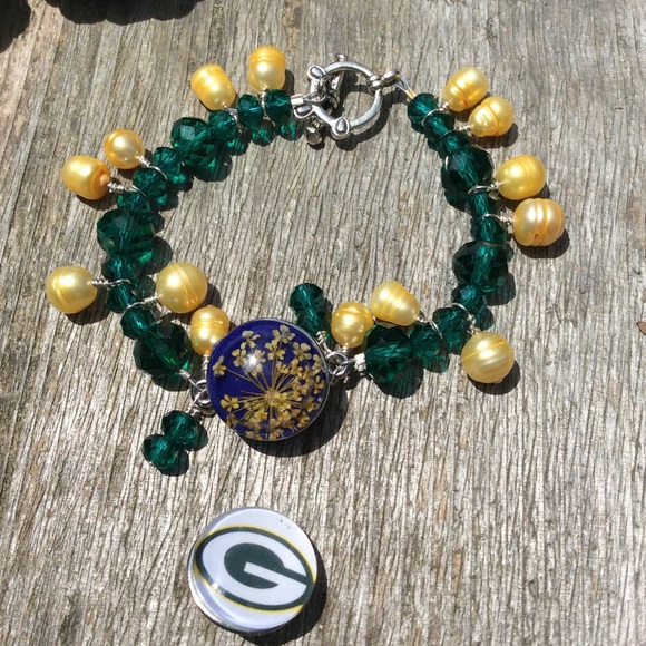 Real pearls Hand made Snap bracelet with 3 snaps - Picture 5 of 8